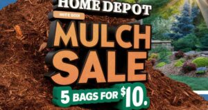 Home Depot Mulch Sale 5 For -10